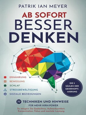 cover image of Ab sofort besser denken – Die 5 Säulen der Gehirnoptimierung